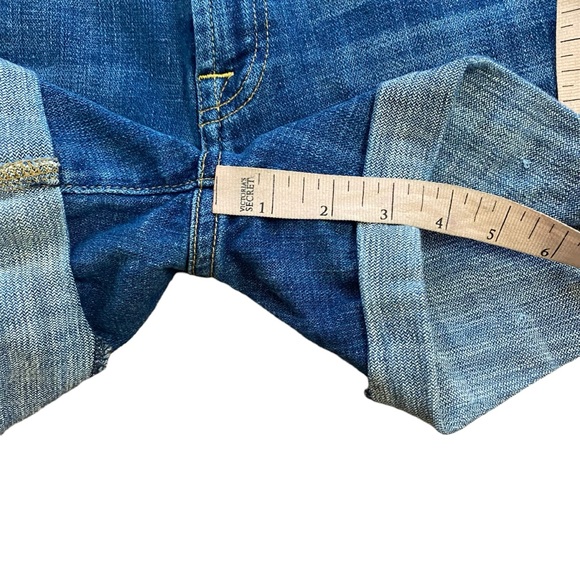 7 For All Mankind Mid Roll Shorts Blue Size 25 - Picture 7 of 7